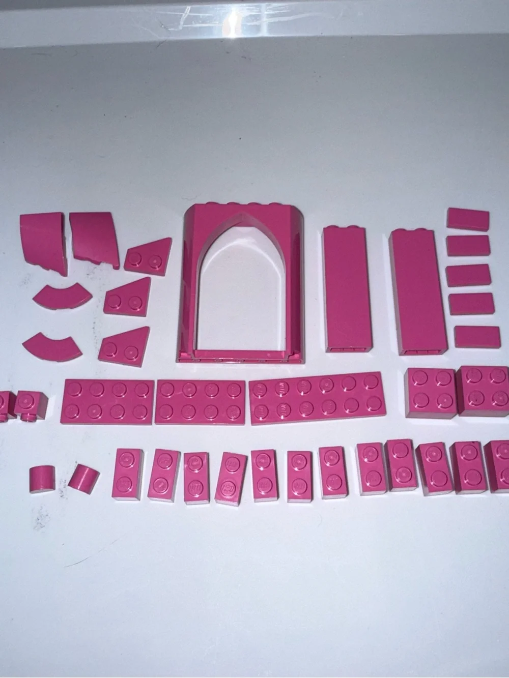 LEGO pink pieces parts blocks elements lot